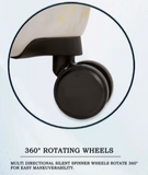 IT Luggage Sheen (Gold Greyscale Marble)