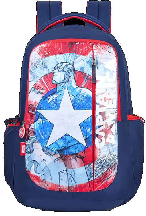 Skybags Caption America Marvel Backpack (Blue) – Bagpoint