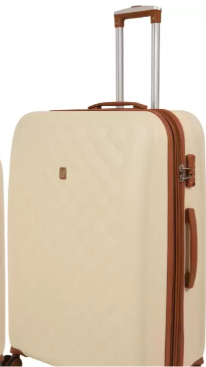 Cream suitcase sales