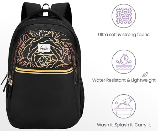 Black Colour Genie Bags For Girls Genie Glow (Black) – Bagpoint