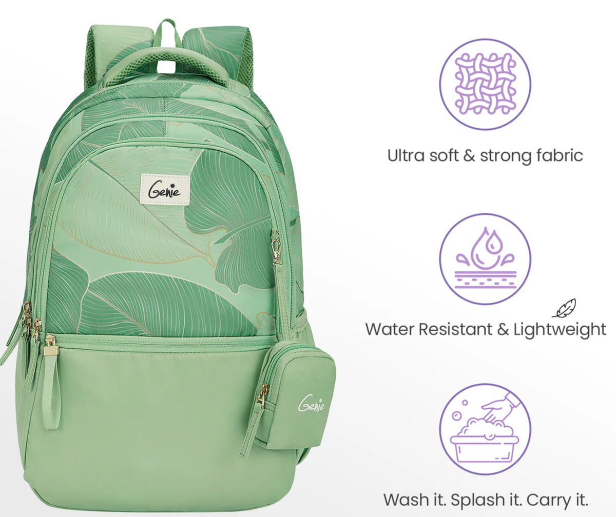 Genie School Bags Green Genie Primrose Green 19 Inch Backpack