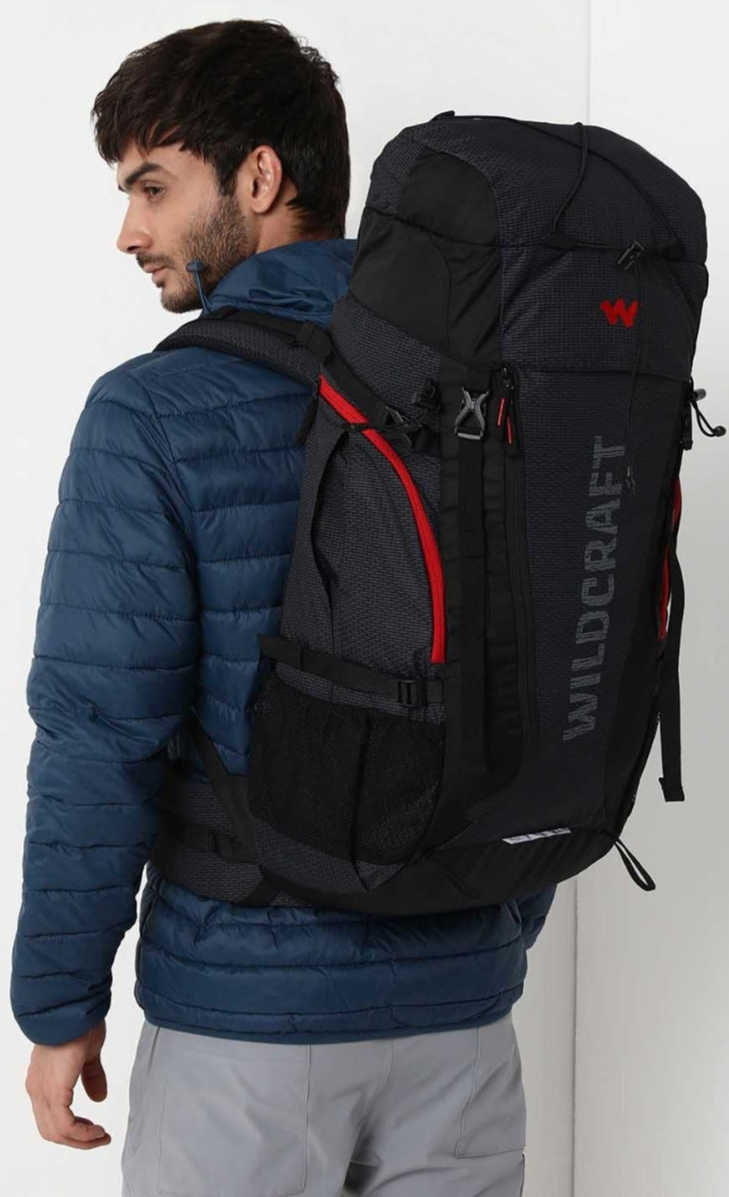 Wildcraft Trailblazer Rucksack 50 Black Bagpoint