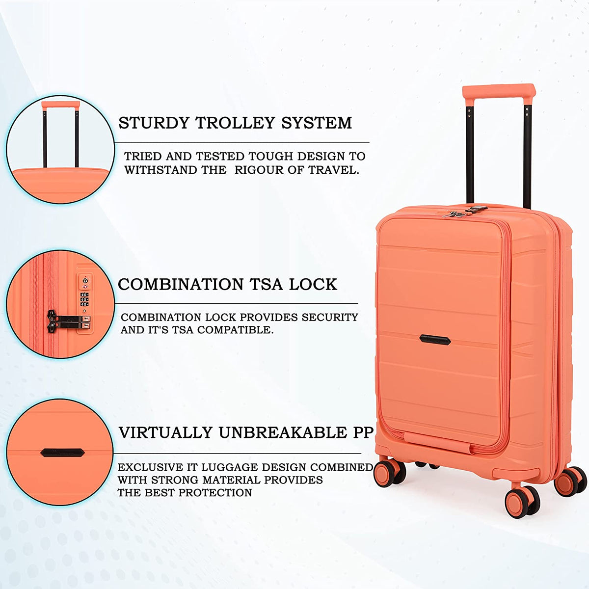 IT Luggage Momentous Fusion Coral Bagpoint
