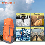 Wildcraft Rock and Ice 55 (Orange) 