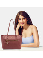 Lavie Maxine Large Tote ( Dark Pink)