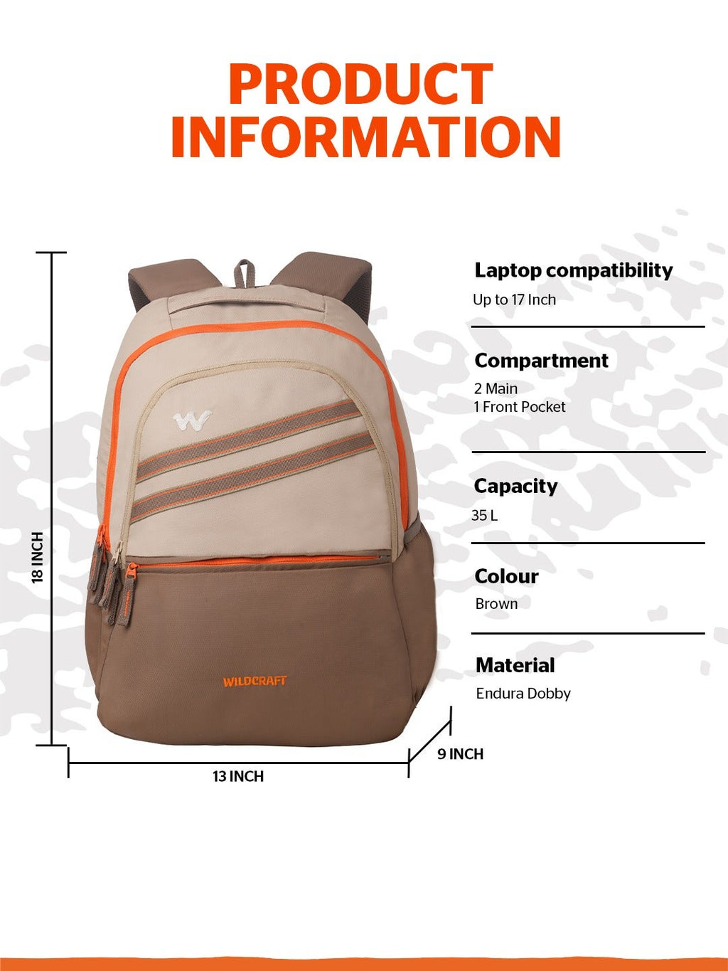 Wildcraft  Outlander 35 (Brown)