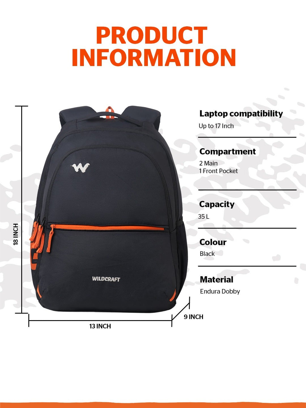 Wildcraft  Outlander 35 (Black)
