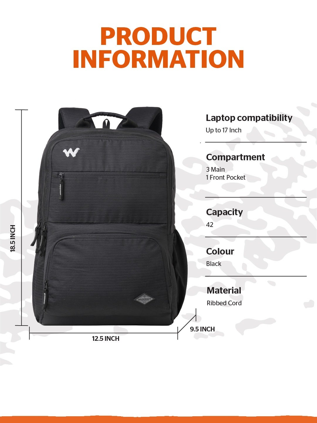Wildcraft Drifter 42 (Black)