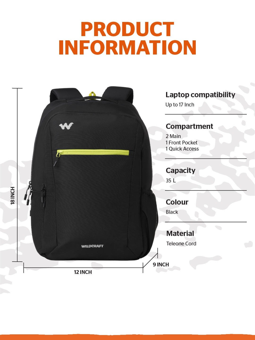 Wildcraft Ranger 35 (Black)