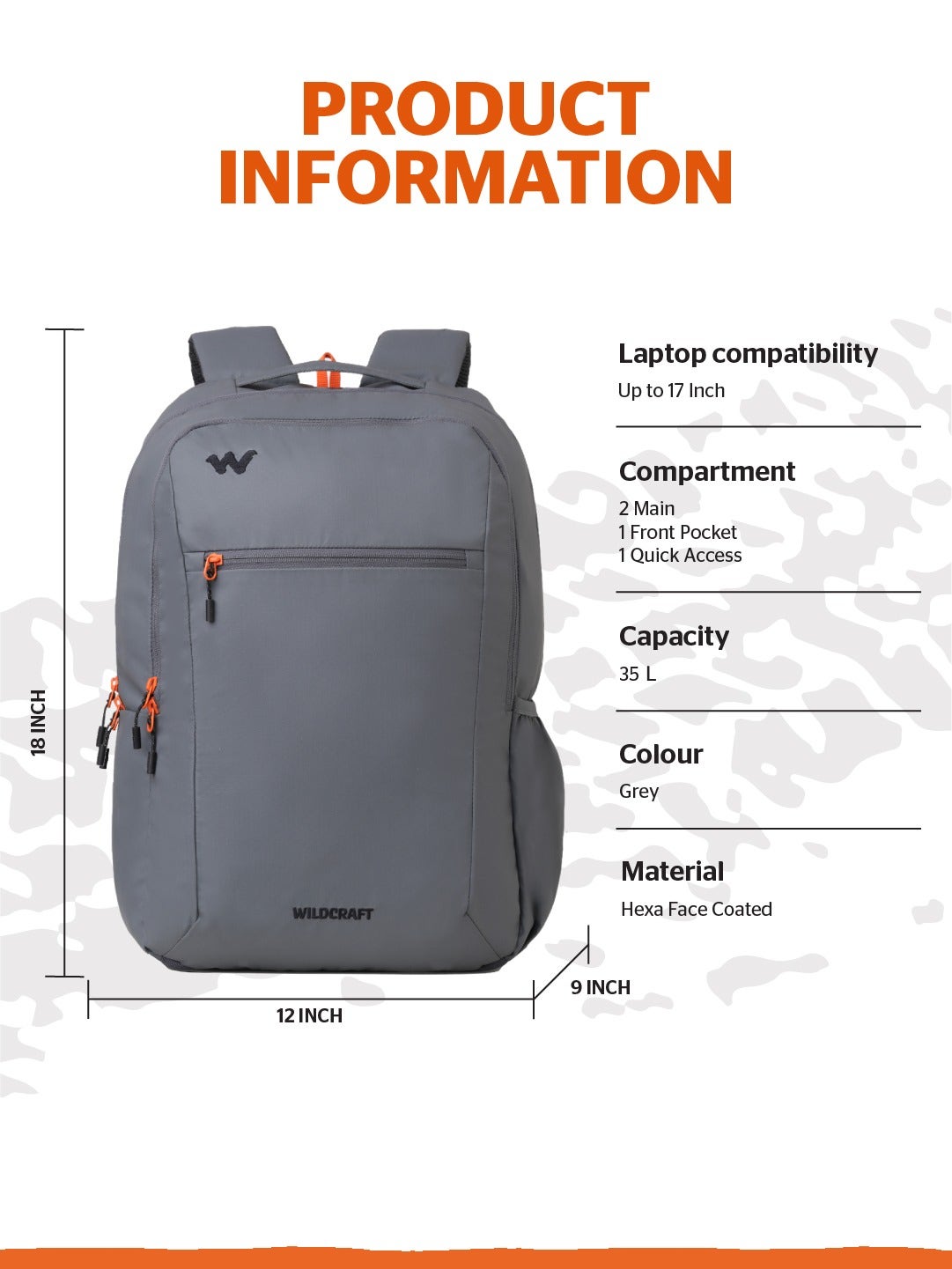 Wildcraft Ranger 35 (Grey)