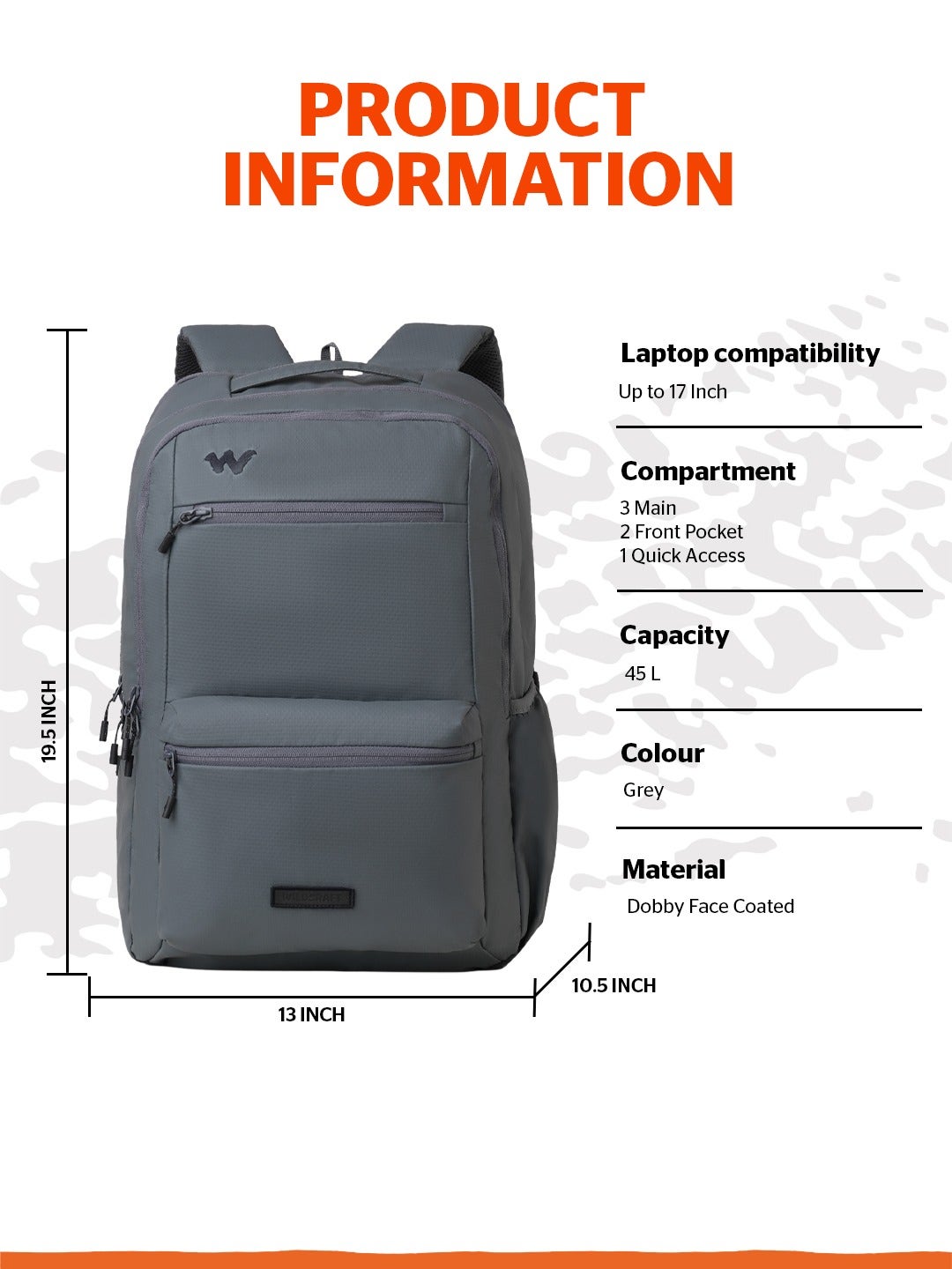 Wildcraft Ranger 45 (Grey)