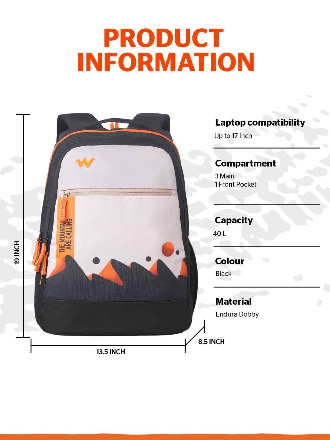 Wildcraft  Outlander 40 (Black)