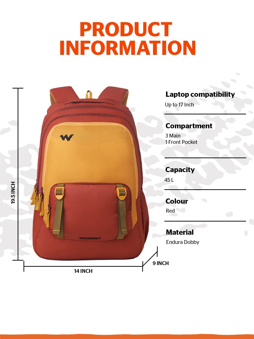 Wildcraft  Outlander 45 (Red)