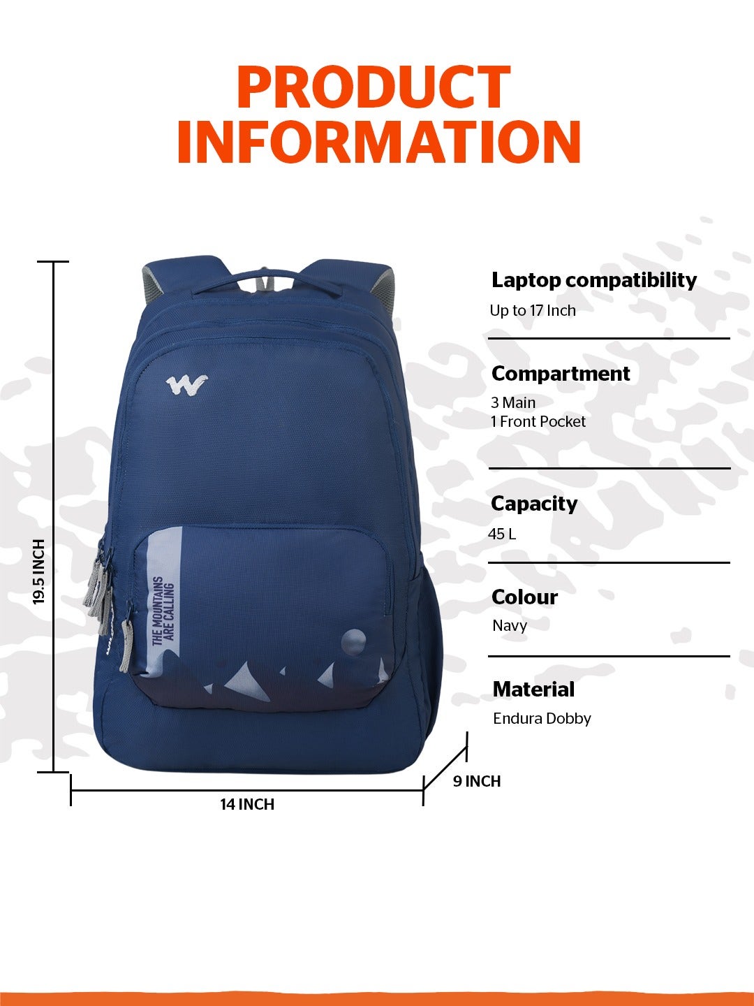 Wildcraft Outlander 45 (Navy)