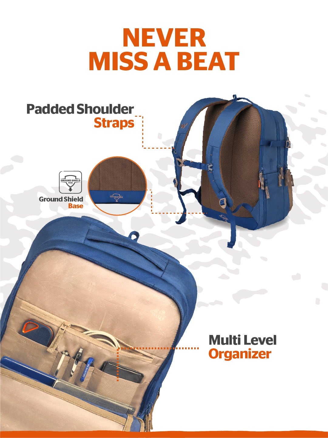 Wildcraft Ranger 45 (Navy & Brown)