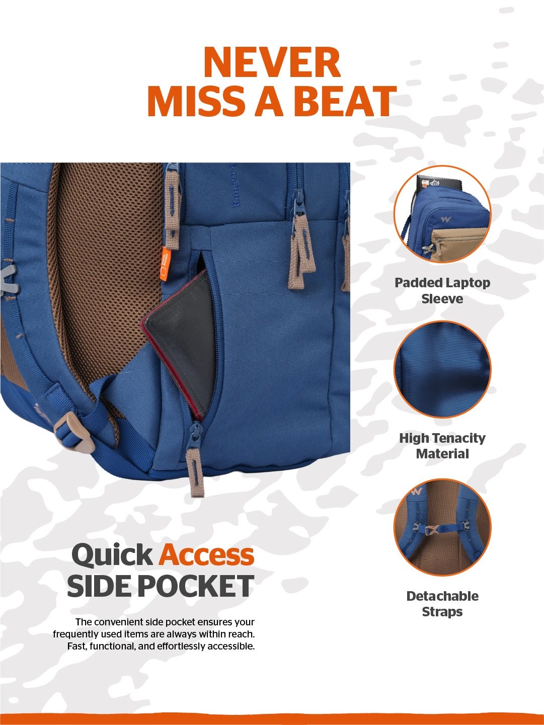 Wildcraft Ranger 45 (Navy & Brown)