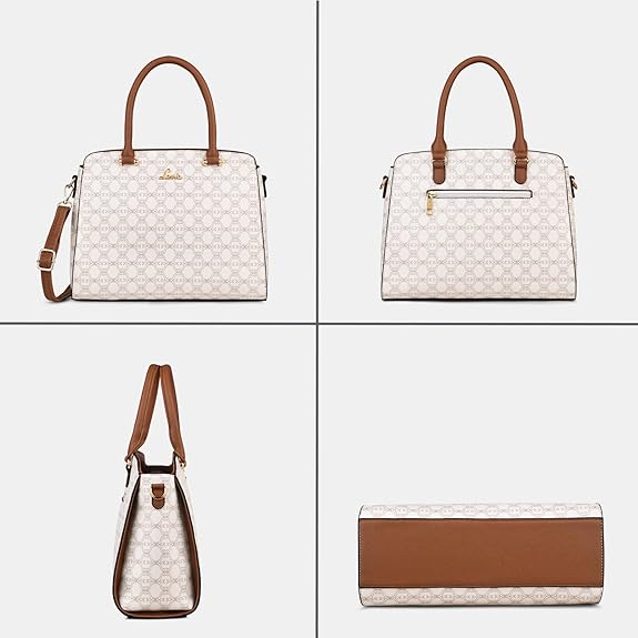 Lavie Mono Ushawu Medium Satchel (White)