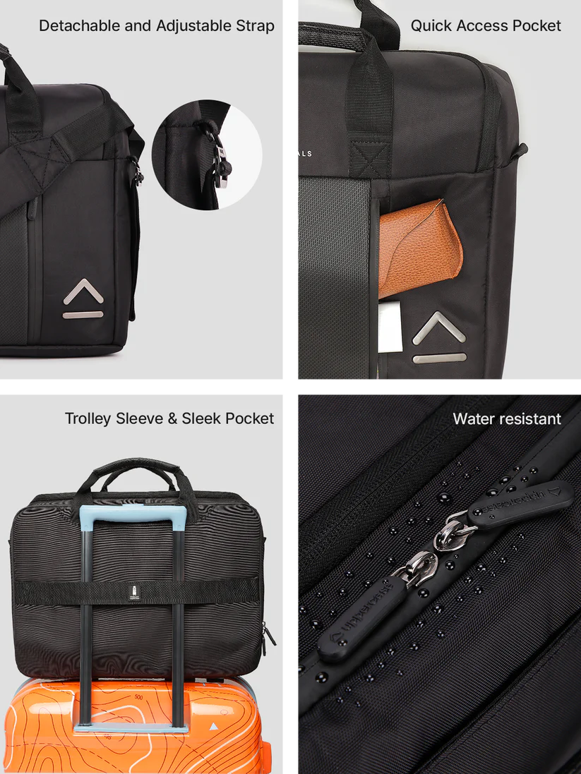 Uppercase Omega 02 Messenger Bag (Black)