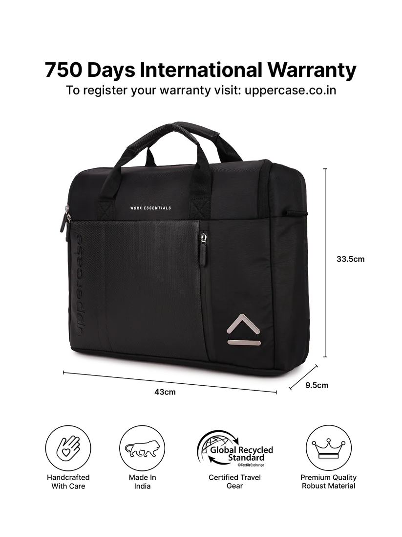 Uppercase Omega 02 Messenger Bag (Black)