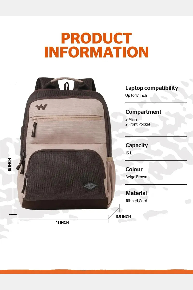 Wildcraft Drifter 15 (Beige & Brown)