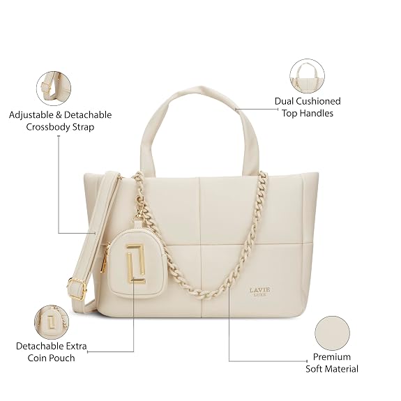 Lavie Luxe Puff26 Small (Off White)