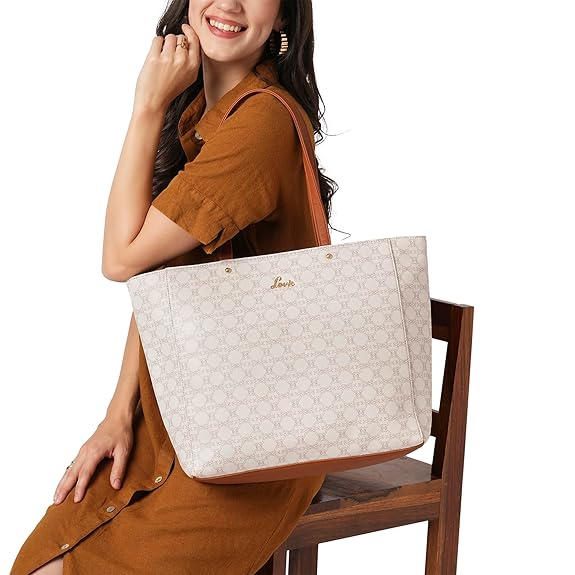 Lavie Mono Amanda Tote (Off White)