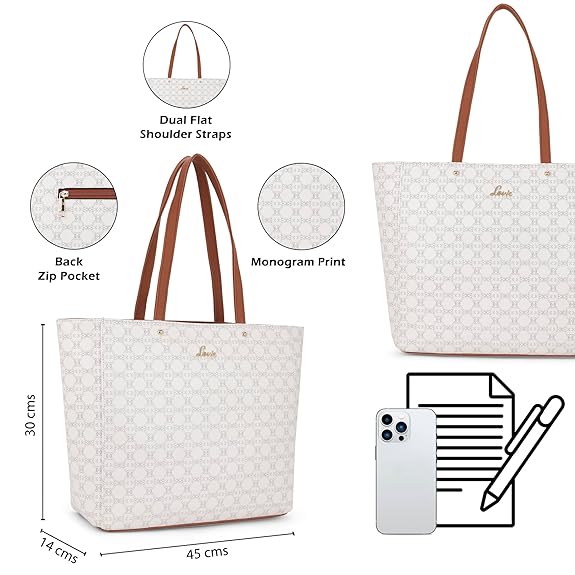 Lavie Mono Amanda Tote (Off White)