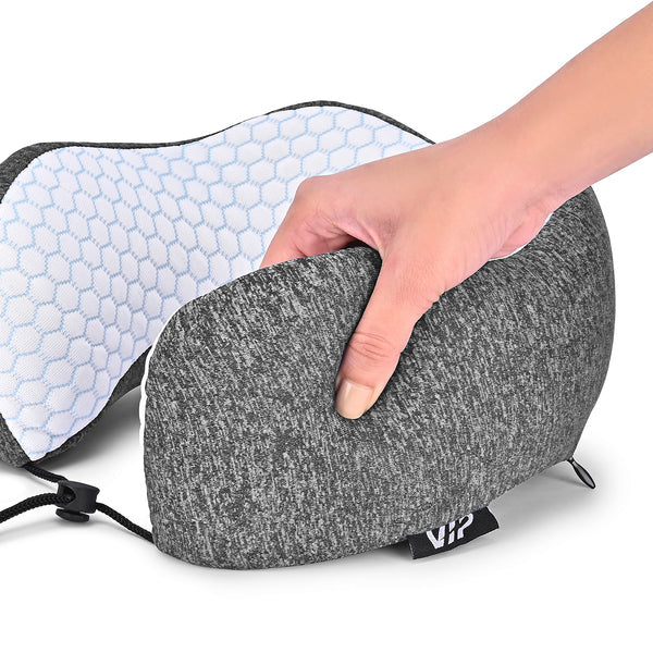 VIP Luxe Comfort Neck Pillow (Dark Grey)