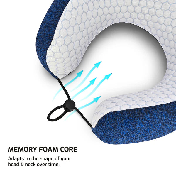 VIP Luxe Comfort Neck Pillow (Blue)