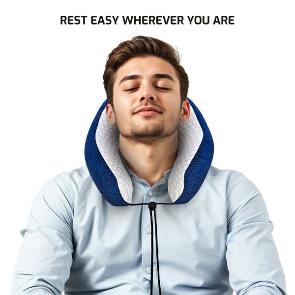 VIP Luxe Comfort Neck Pillow (Blue)