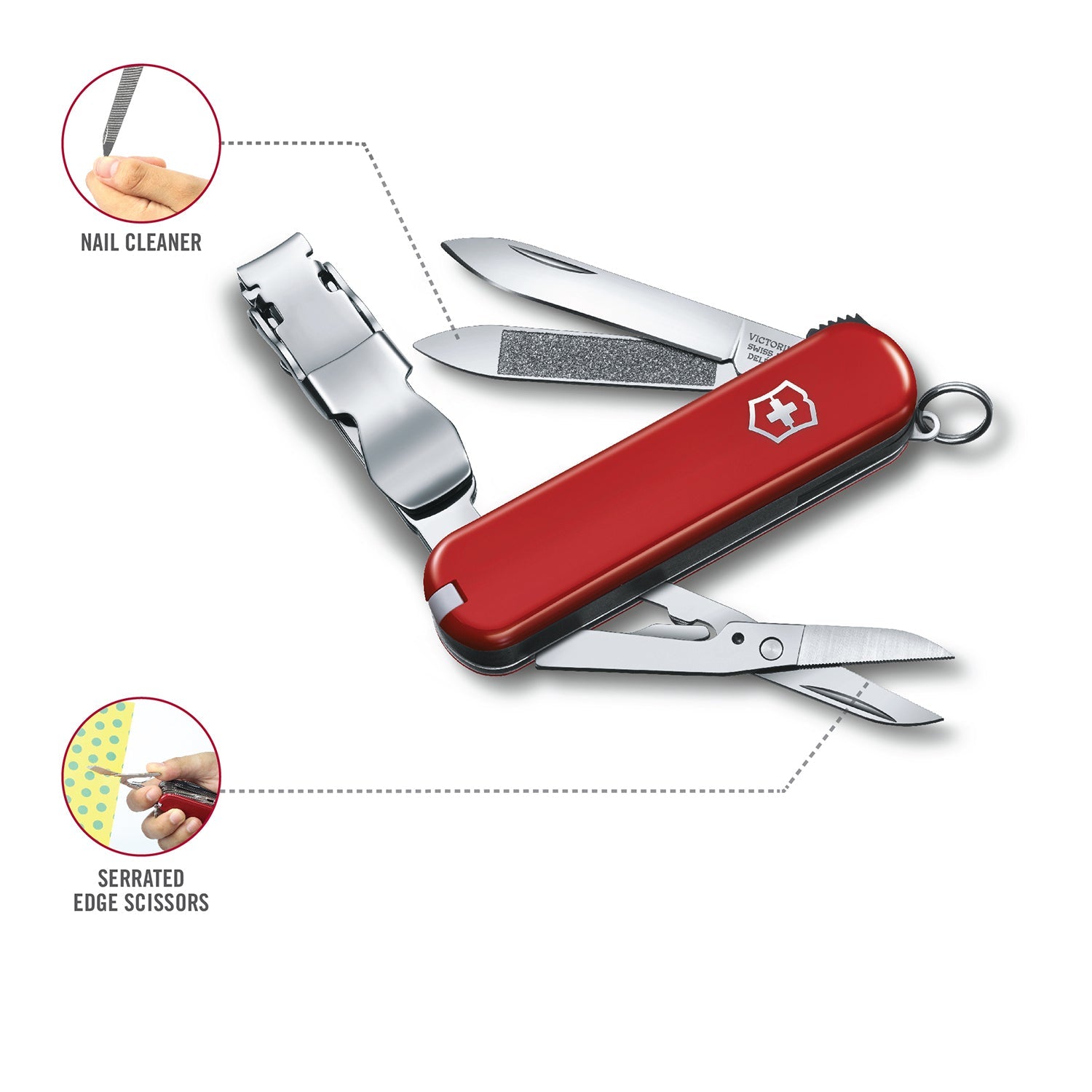 Victorinox Nail Clip (Red)