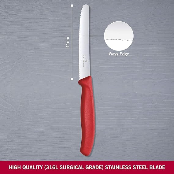 Victorinox Swiss Classic Tomato & Table Knife (Red)