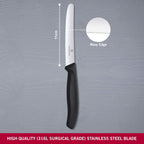 Victorinox Swiss Classic Tomato & Table Knife (Black)
