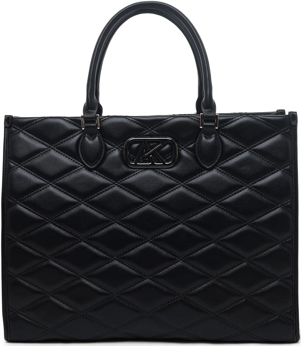 Akiki Padding medium Box Satchal (Black)