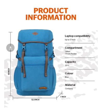 Wildcraft Gypsy 25 (Blue)