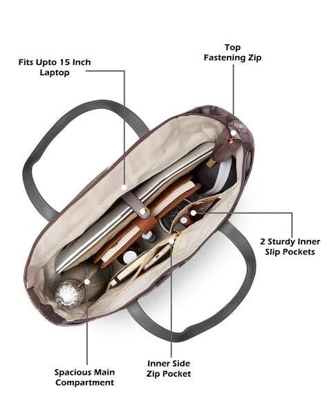 Lavie Vanessa Travel Tote (Grey)