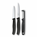 Victorinox Swiss Classic Paring Knife Set With I Peeler 3 Pcs (Black)