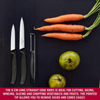 Victorinox Swiss Classic Paring Knife Set With I Peeler 3 Pcs (Black)