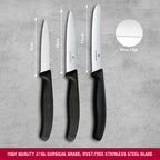 Victorinox Swiss Classic Parring Knife Set 3 (Black)