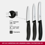 Victorinox Swiss Classic Parring Knife Set 3 (Black)