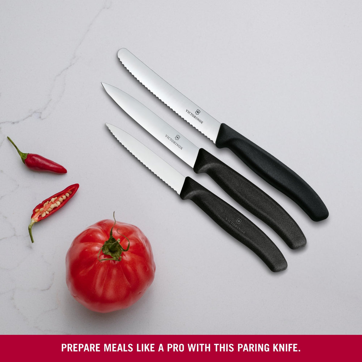 Victorinox Swiss Classic Parring Knife Set 3 (Black)