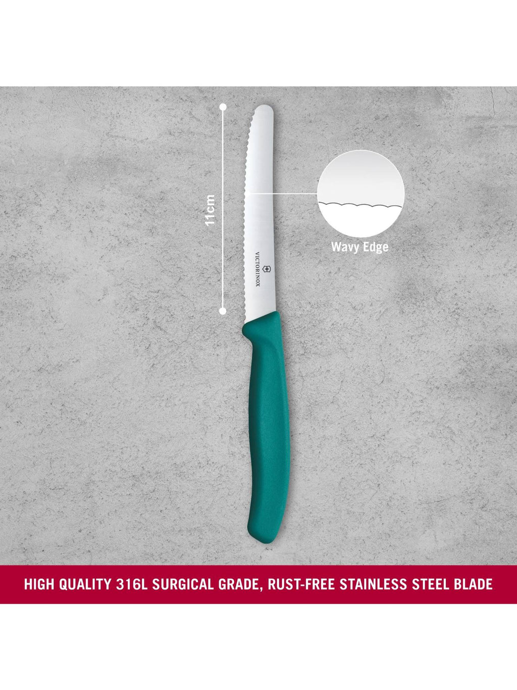 Victorinox Swiss Classic Tomato & Table Knife (Green)