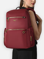 Lavie Luxe Zenia Laptop Bag Pack (Maroon)