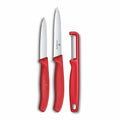 Victorinox Swiss Classic Paring Knife Set With I Peeler 3 Pcs (Red)
