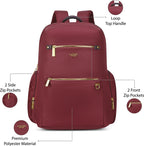 Lavie Luxe Zenia Laptop Bag Pack (Maroon)