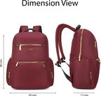 Lavie Luxe Zenia Laptop Bag Pack (Maroon)