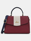 Lavie Nicky Colorblock Flap Satchel (Red)