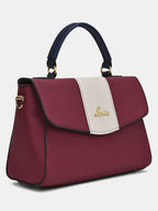 Lavie Nicky Colorblock Flap Satchel (Red)