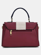 Lavie Nicky Colorblock Flap Satchel (Red)