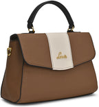 Lavie Nicky Colorblock Flap Satchel (Tan)